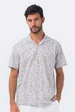 Bali Tropical Shirt S/S Natural Shark fin - By The Sea Bali