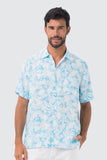 Maui Linen Shirt S/S Aqua