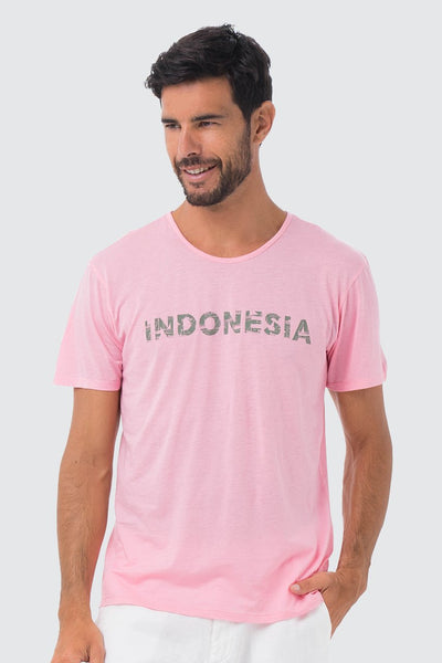 Basic Men T-shirt Pink Indonesia - By The Sea Bali