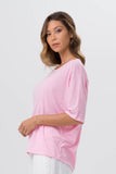 Savana Batwing T-shirt Pink