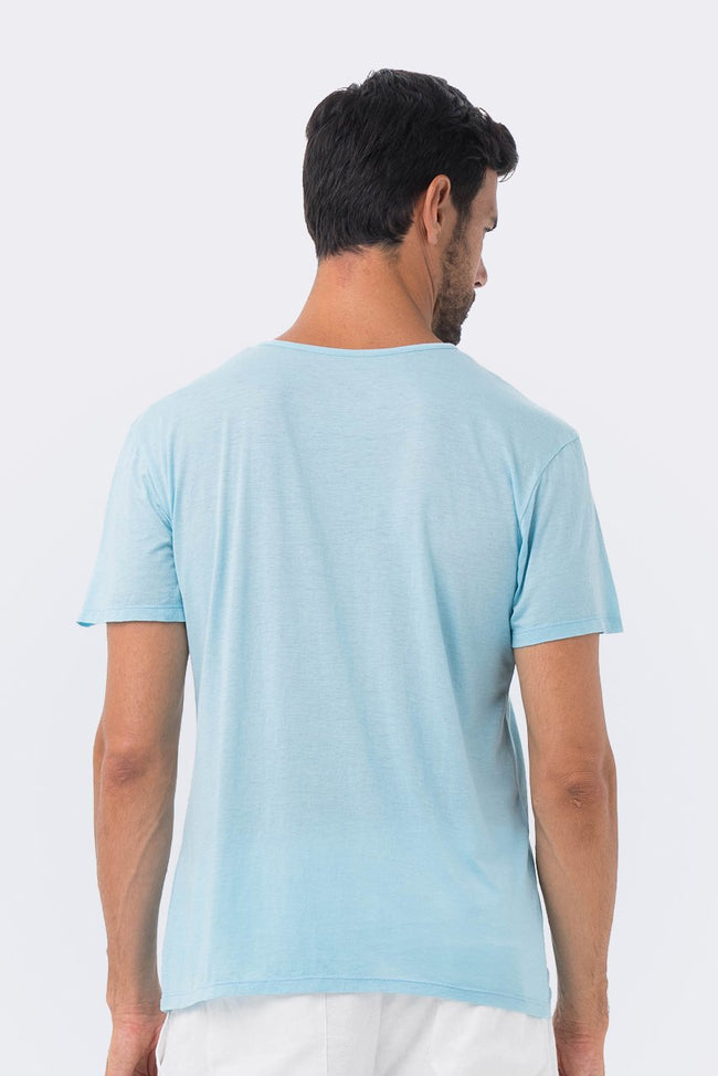 Basic Men T-shirt Blue - By The Sea Bali