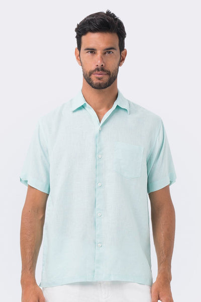 Maui Linen Shirt S/S Green