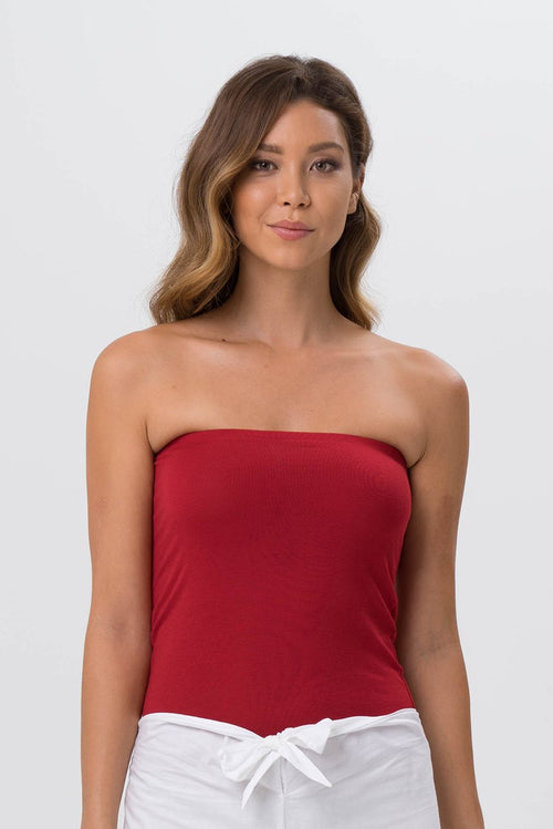 Tube Top Long Red