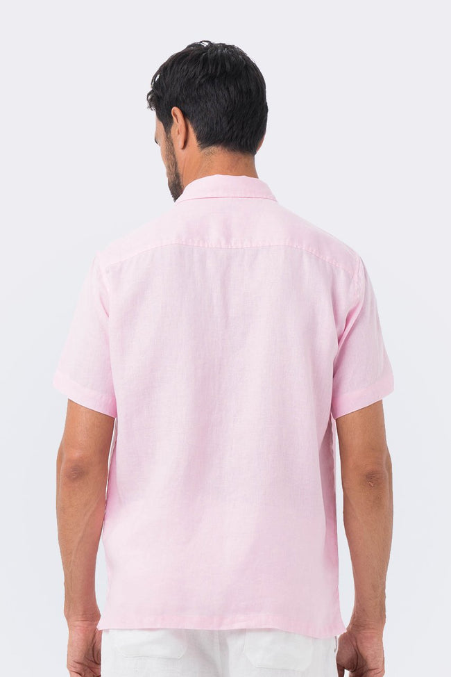 Maui Linen Shirt S/S Pink