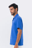 Maui Linen Shirt S/S Blue