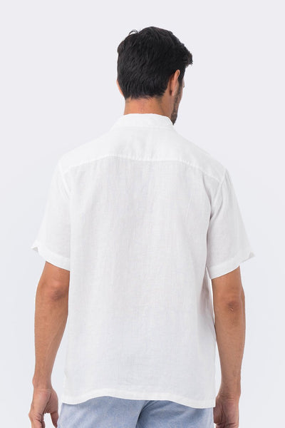 Maui Linen Shirt S/S White