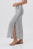 Stripe Maxi Skirt Grey