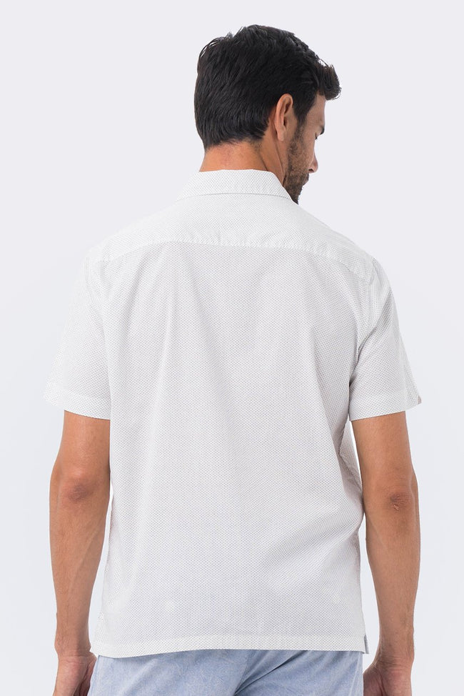 Liberty Shirt S/S White Polka Dot