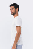Basic T-shirt V-neck White - By The Sea Bali