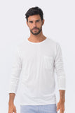 Basic light jersey L/S T-shirt White - By The Sea Bali