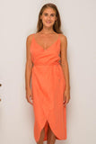 Kyoto Linen Dress Orange