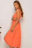 Kyoto Linen Dress Orange