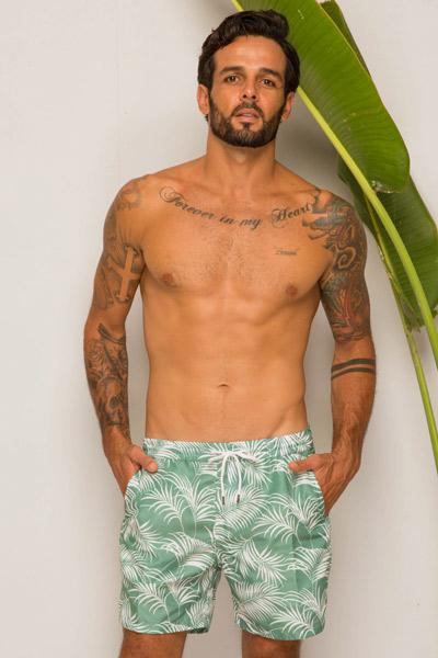 Men's Swimming Trunk Green