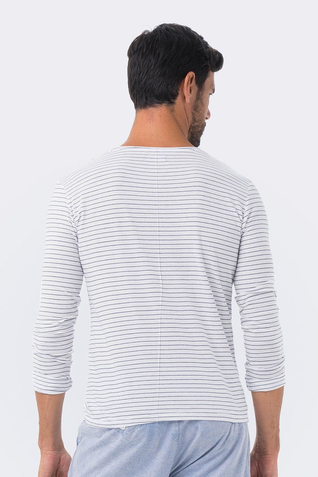 Basic light jersey L/S T-shirt offwhite - By The Sea Bali