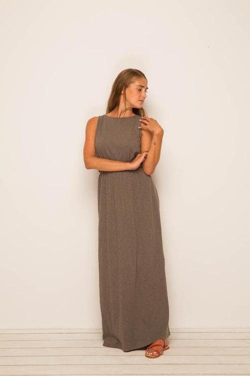 Maxi Princess Dress Grey