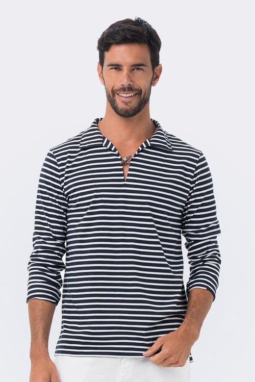 Nautical Stripe Pullover Navy