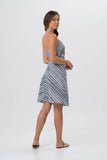 Ladies Wrap Dress Navy