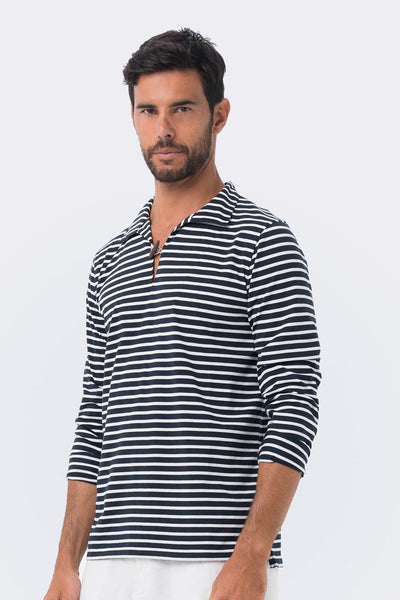 Nautical Stripe Pullover Navy