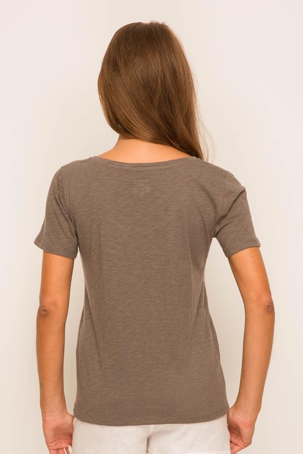 Basic V Neck T-shirt Grey - By The Sea Bali