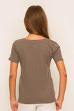 Basic V Neck T-shirt Grey - By The Sea Bali