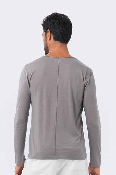 Basic light jersey L/S T-shirt Grey - By The Sea Bali