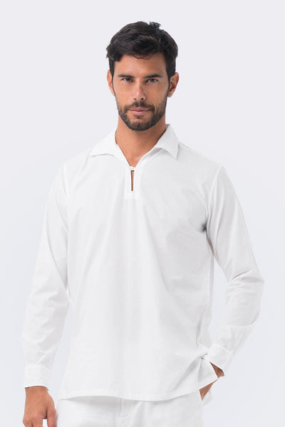 Poet White Shirt L/S White