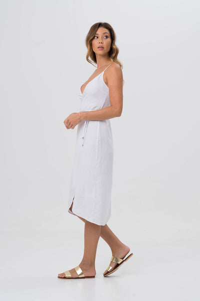 Kyoto Linen Dress White