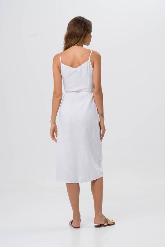 Kyoto Linen Dress White