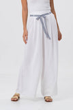 Mykonos Wide Long Pants White