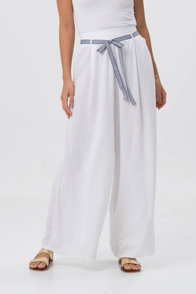 Mykonos Wide Long Pants White