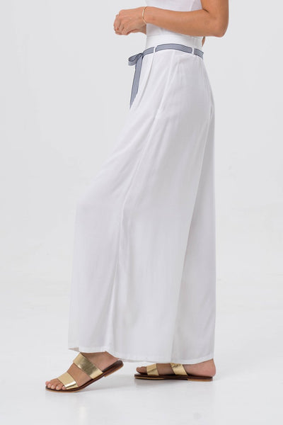 Mykonos Wide Long Pants White