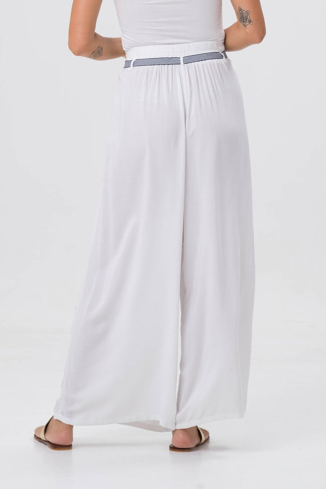 Mykonos Wide Long Pants White