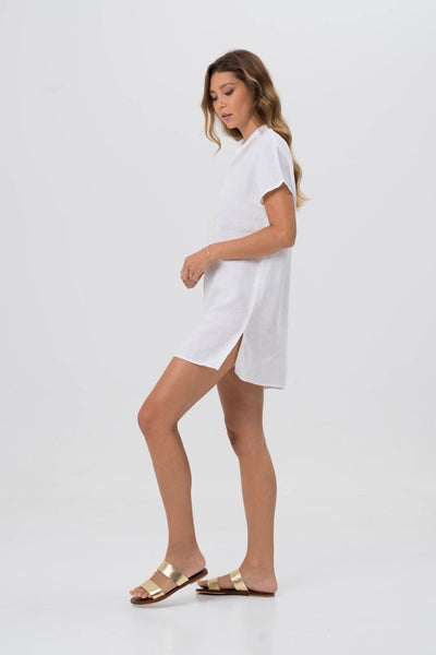 Linen Drika Tunic White