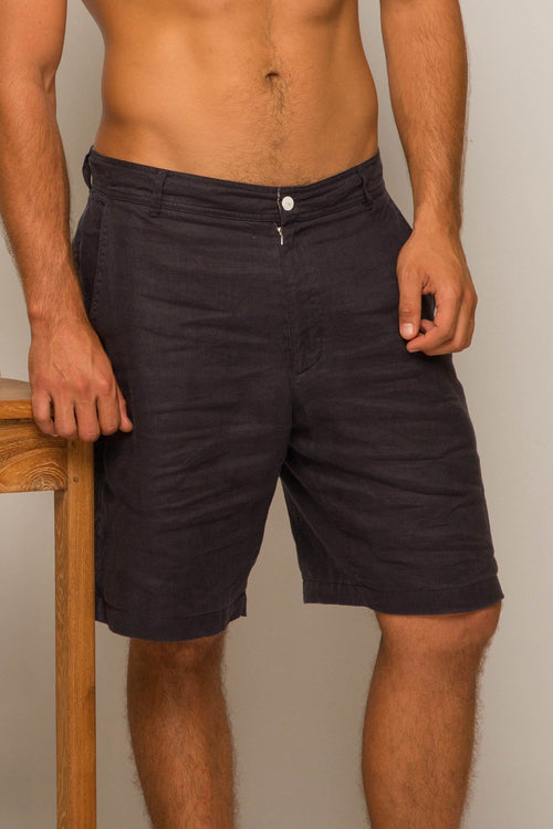 Linen Bermuda Navy