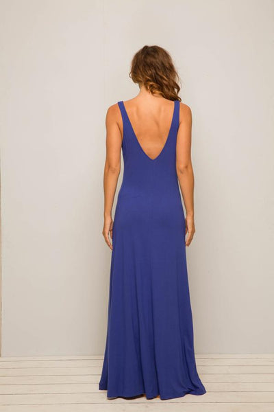 Roxas Low back maxi dress Blue