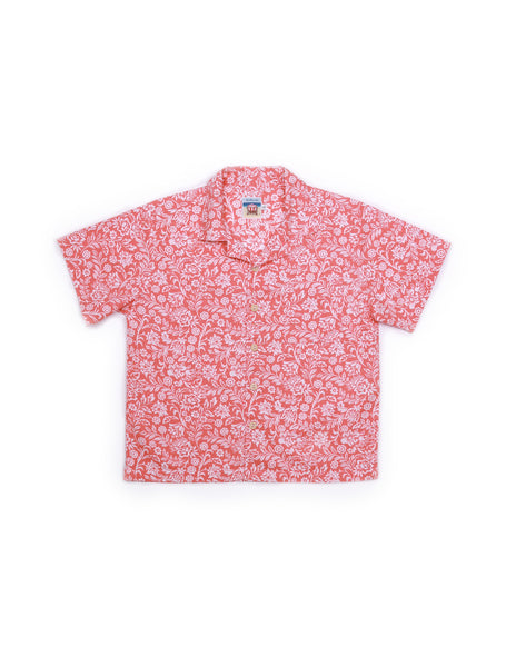 Kid's Bali Tropical Shirt S/S Orange