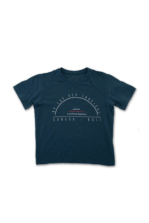 Kids printed T-shirt Blue Canggu