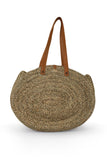 Straw Round Bag