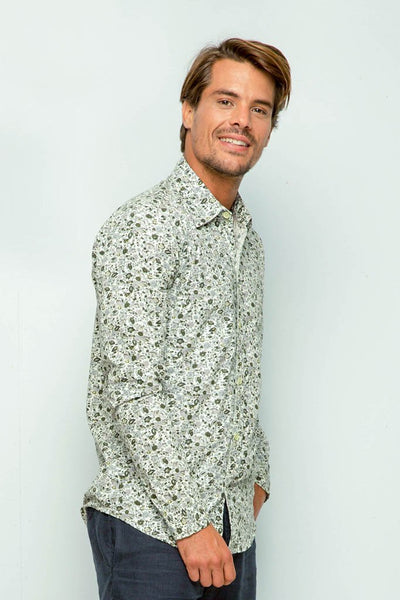 Liberty Flower Shirt L/S White