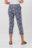 Cigarette Floral Pants Navy - By The Sea Bali