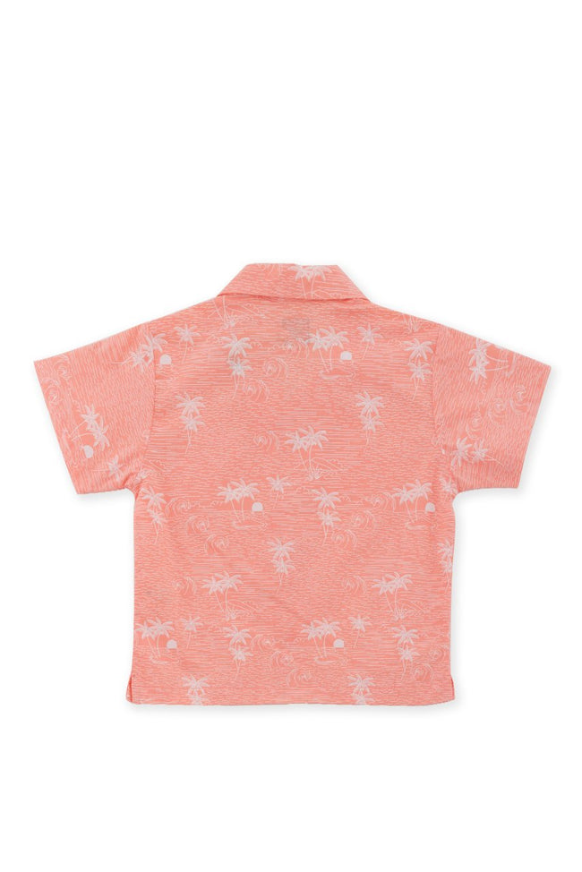 Bali Tropical Shirt S/S Orange - By The Sea Bali