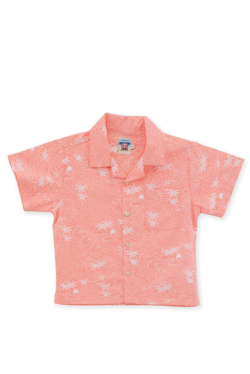 Bali Tropical Shirt S/S Orange - By The Sea Bali