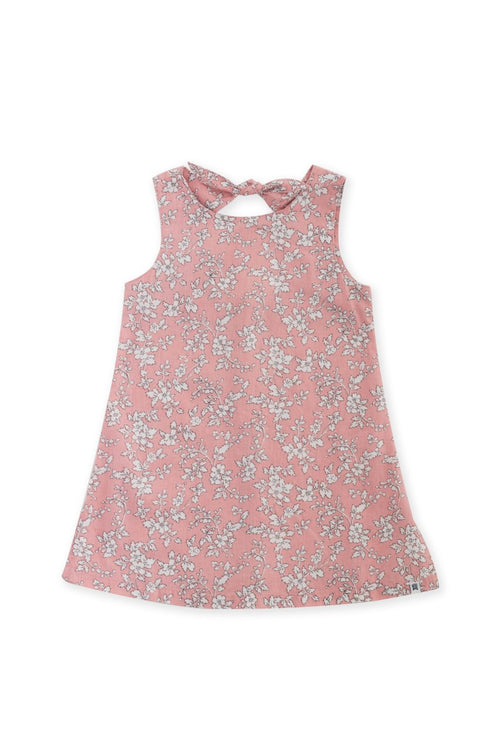 Kids Dress with a tie on the back Pink