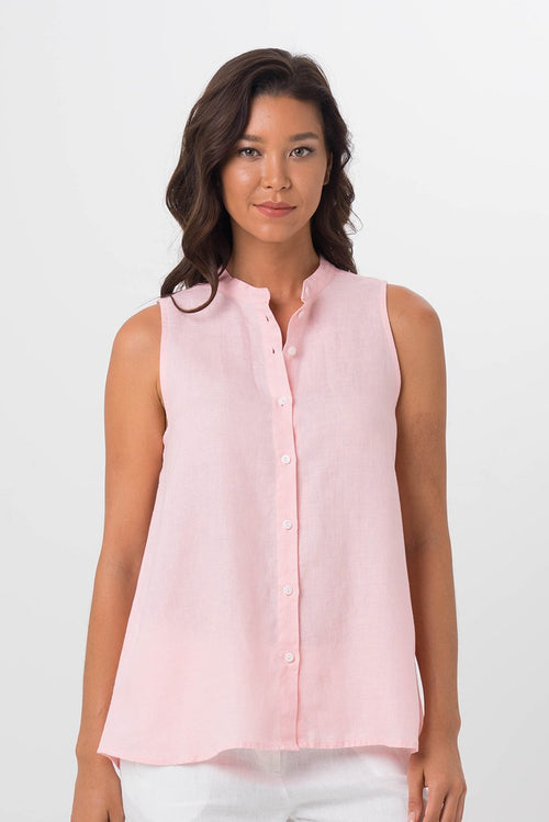 Shanghai Linen Shirt Pink