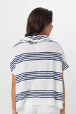 Kanoya Cowl Neck T-Shirt White - By The Sea Bali