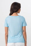 Basic V-Neck T-Shirt Light Blue - By The Sea Bali