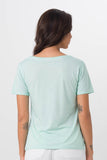 Basic V-Neck T-Shirt Green - By The Sea Bali