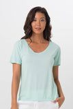 Basic V-Neck T-Shirt Green - By The Sea Bali