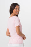 Basic V-Neck T-Shirt Pink - By The Sea Bali