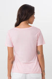 Basic V-Neck T-Shirt Pink - By The Sea Bali